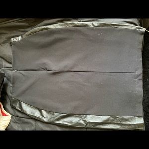 Kardashian Kollection Pencil skirt with faux leather side panels.